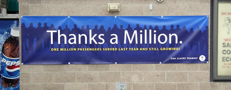 Thanks a million banner
